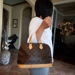 SOLD@! Louis Vuitton Monogram Alma PM Handbag
